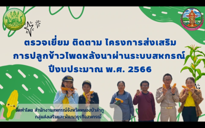 สำนักงานสหกรณ์จังหวัดหนองบัวลำภู ตรวจเยี่ยม ติดตาม ...