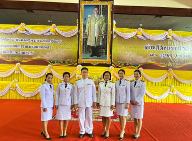 พิธีสวดพระพุทธมนต์และทำบุญตักบาตรถวายพระราชกุศล ... พารามิเตอร์รูปภาพ 5